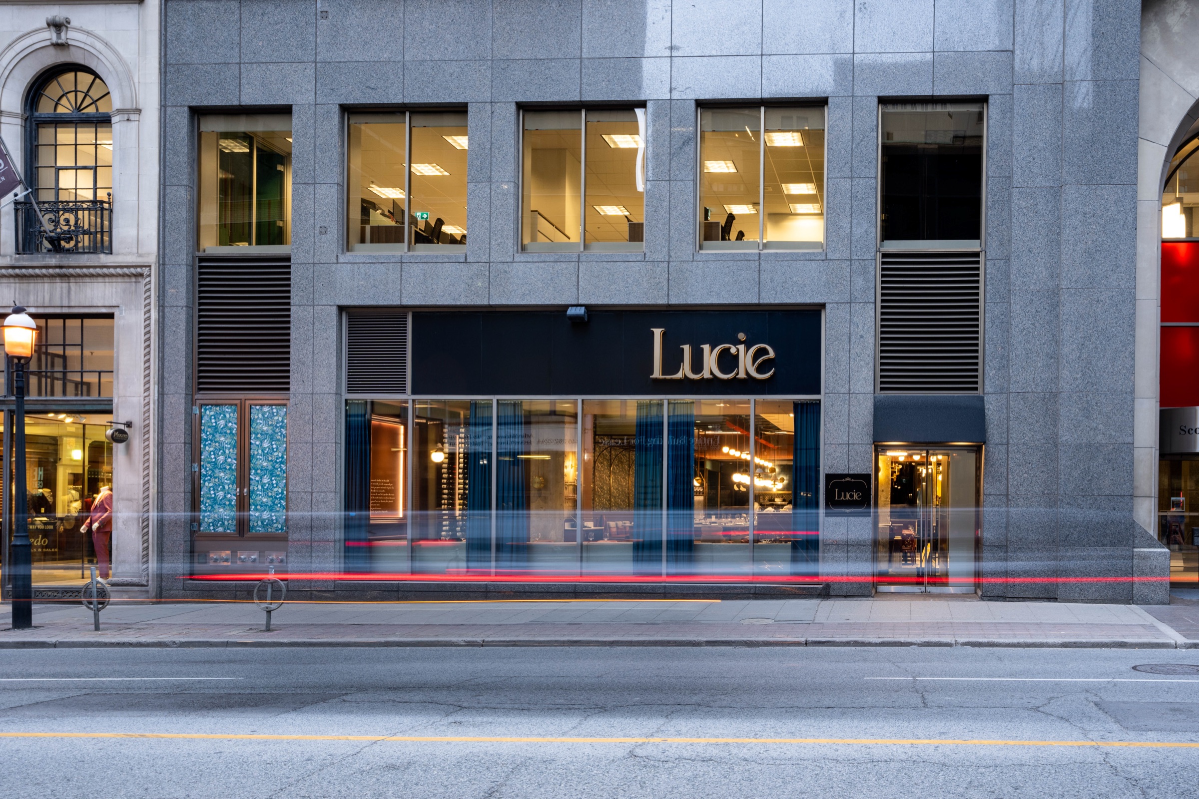 Restaurant Lucie exterior on Yonge Street
